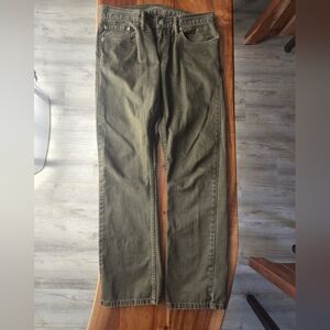 Levi's Olive Green 514 Jeans 32/32